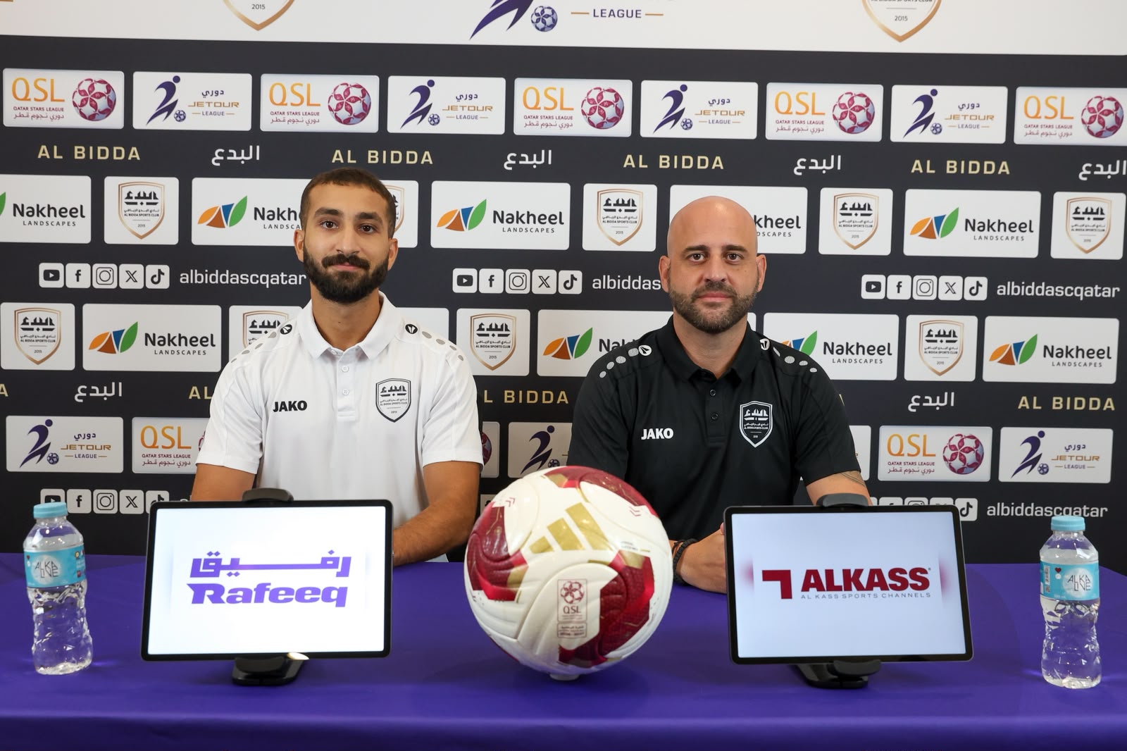 المؤتمر الصحفي الخاص بمياراة البدع واتحاد الغرافة ضمن دوري نجوم قطر2